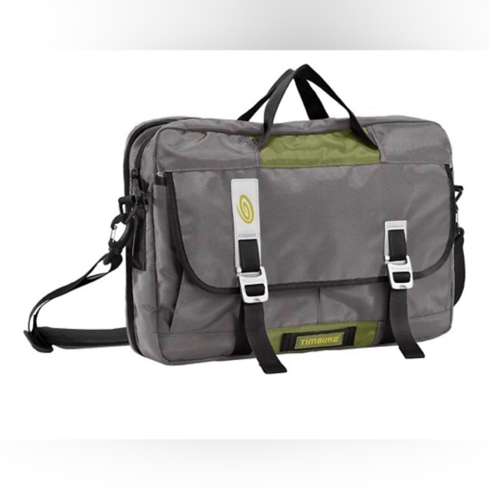 NWT Timbuk2 Grey and algae control Messenger Briefcase